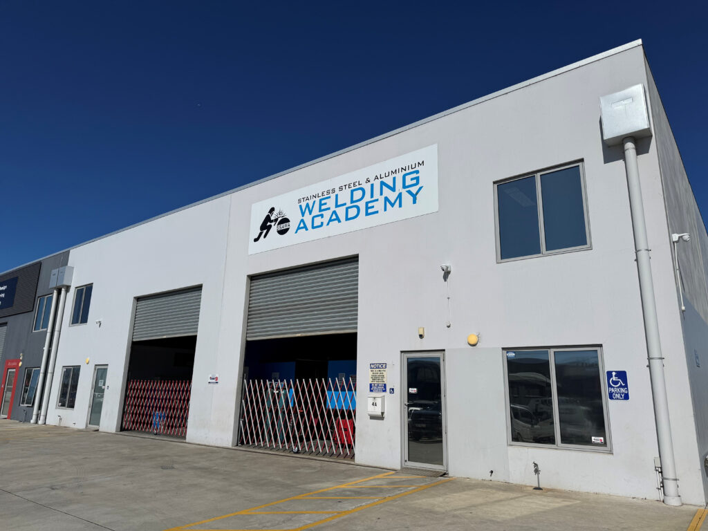 welding academy building from the front
